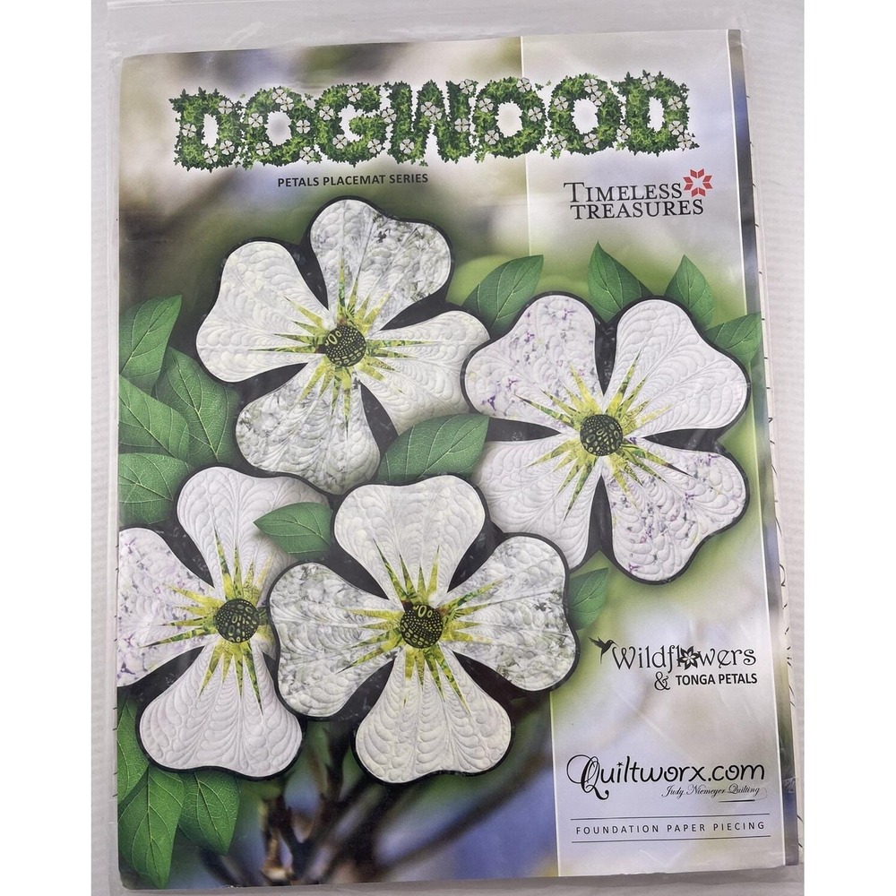 Timeless Treasures‎ "Dogwood" Petals Placemats Series By Quiltworx 2016